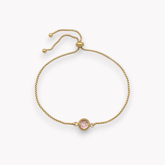 EX SAMPLE - Amelia Pink Crystal Bracelet