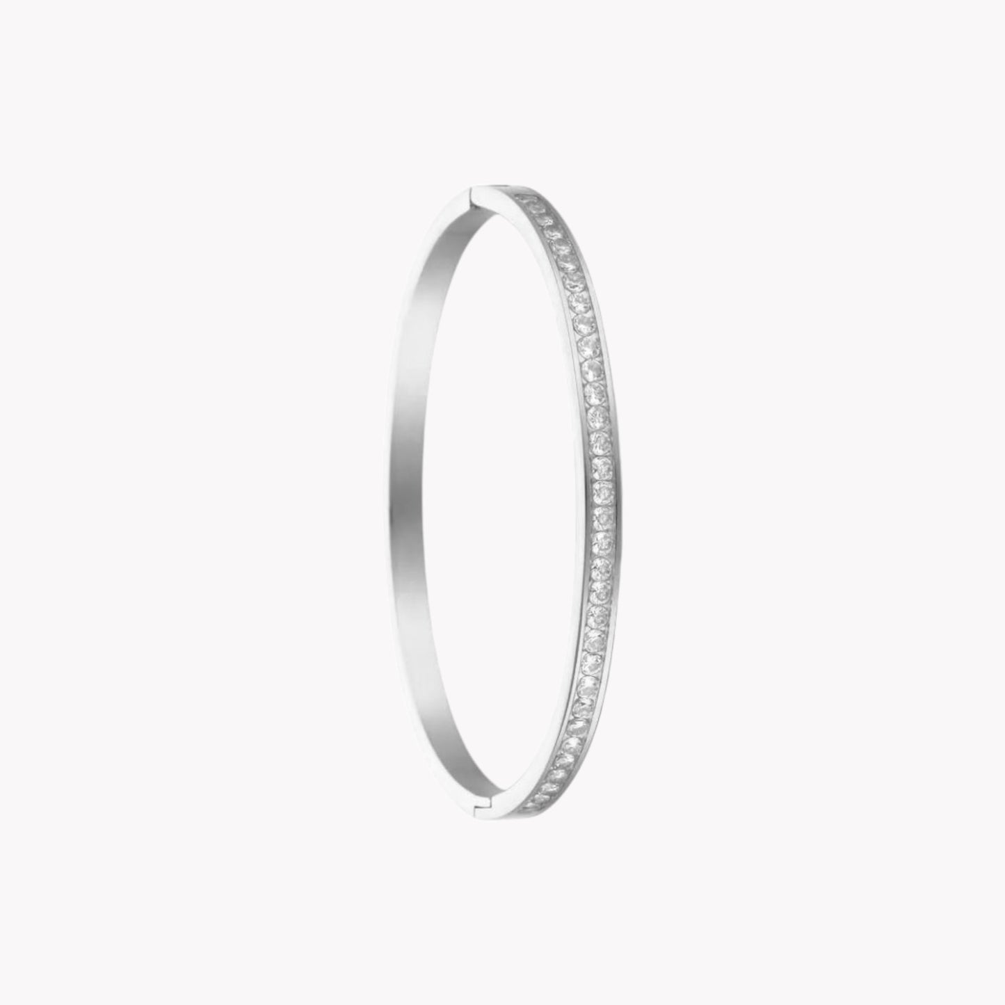 Silver Eternity Bangle