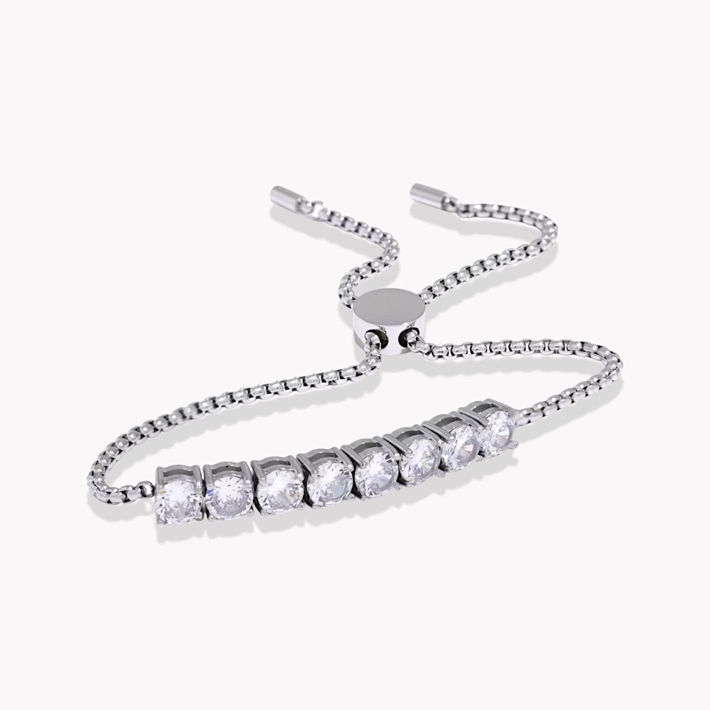 Silver Elsie Crystal Bracelet