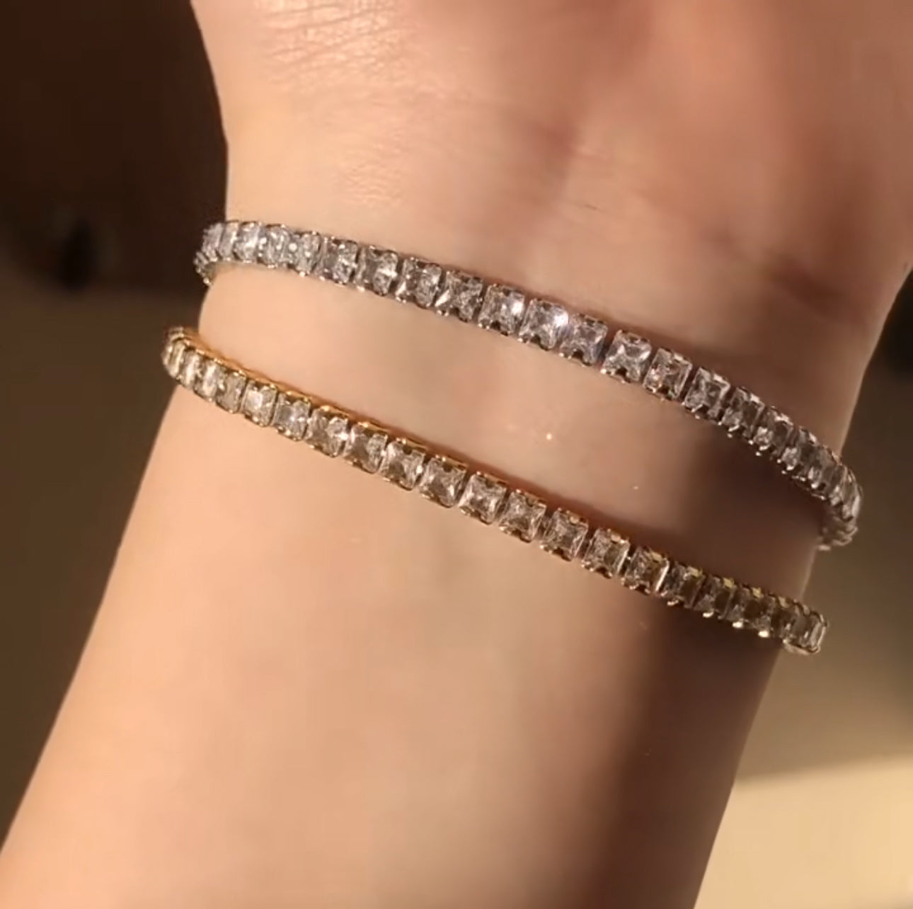 Silver Leah Tennis Bracelet