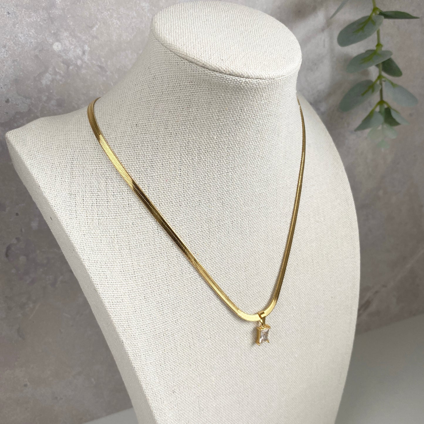 Clear Stone Snake Chain