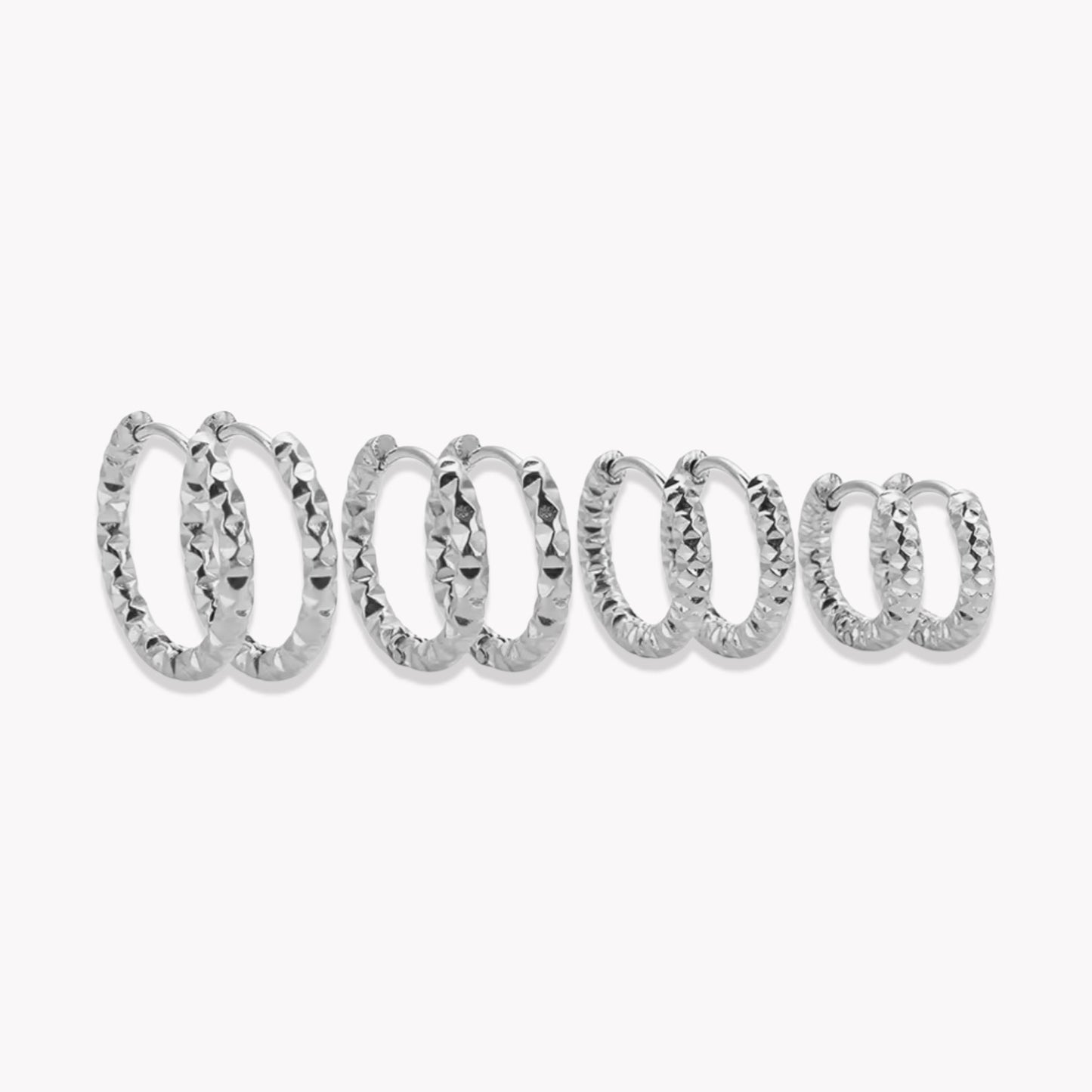 Silver Lexi Hooped Earrings