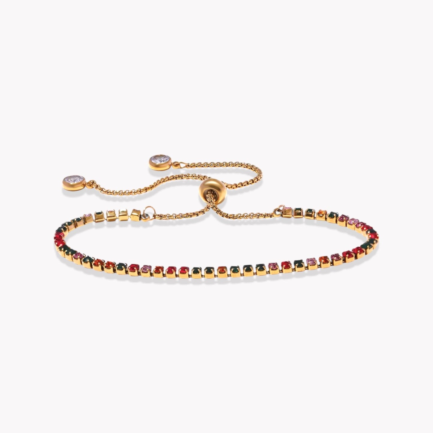 Rainbow Tennis Bracelet