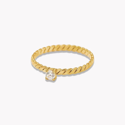 Twist Crystal Ring