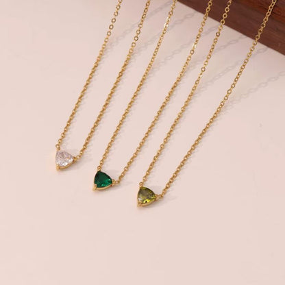 Clear Triangle Necklace