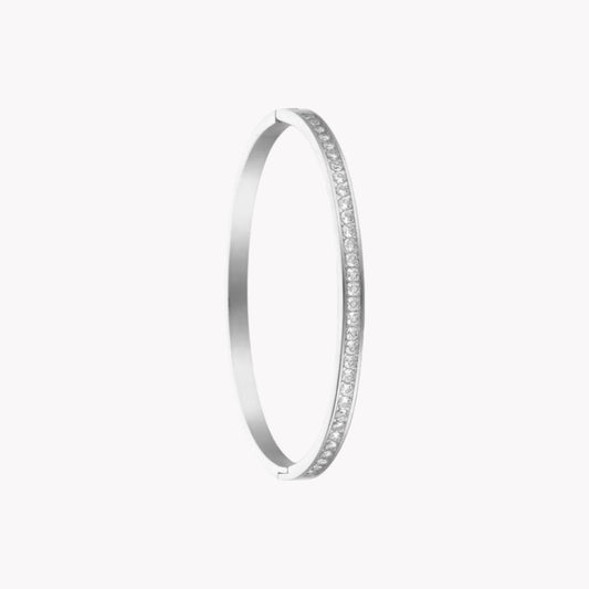 Silver Eternity Bangle