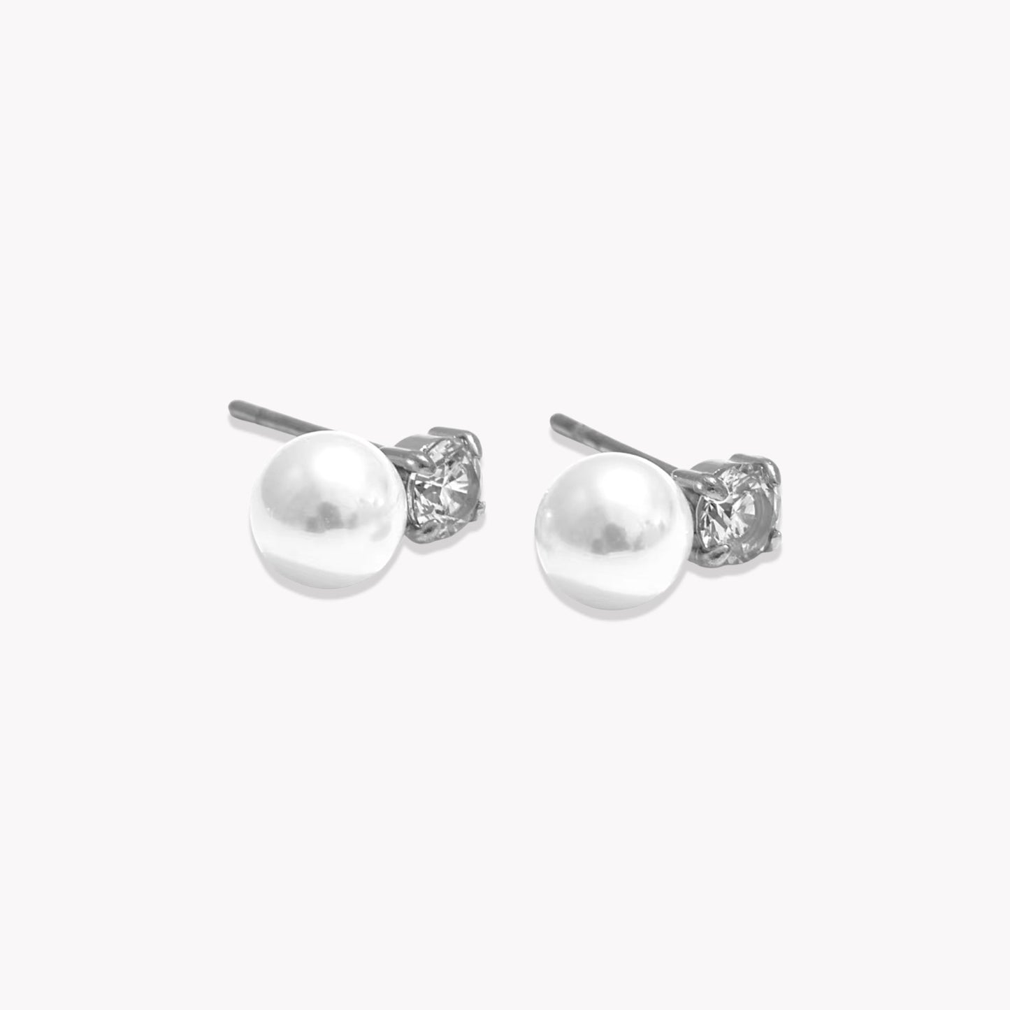 Silver Amia Stud Earrings
