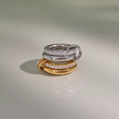 Silver Chunky Link Ring