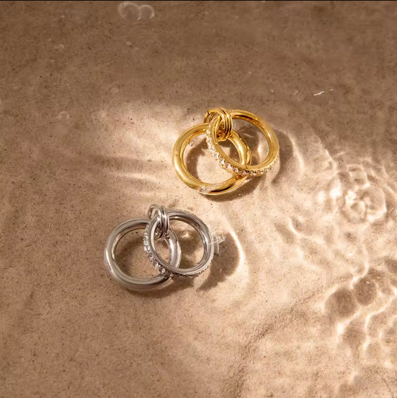 Silver Chunky Link Ring