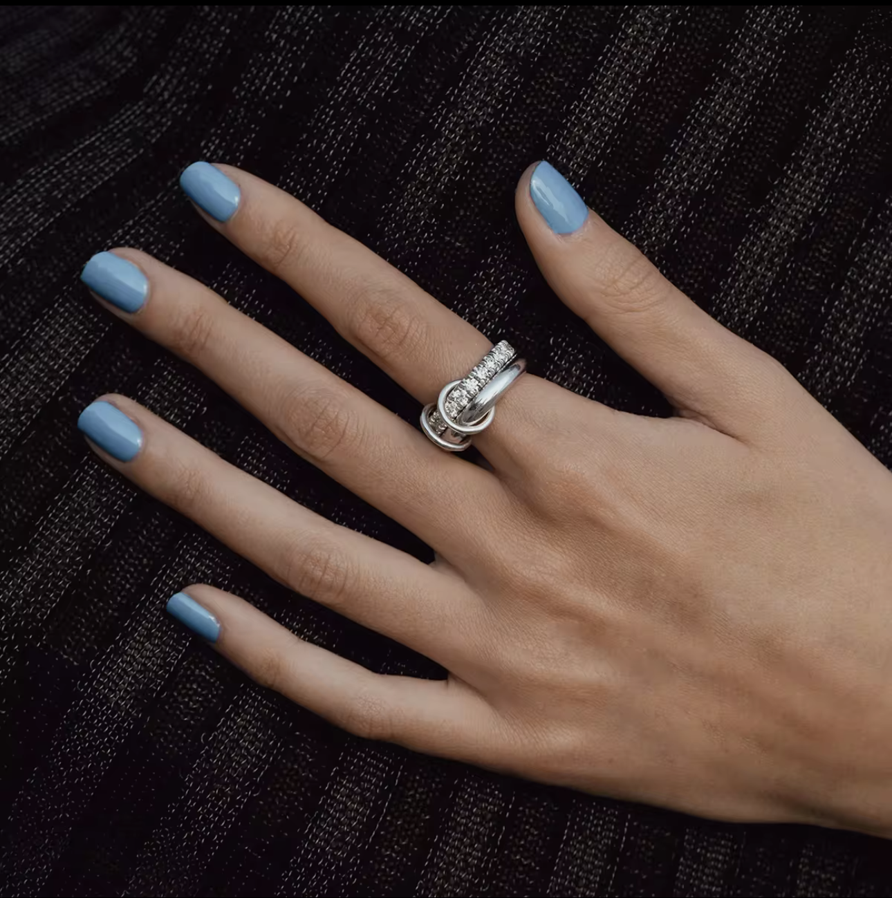 Silver Chunky Link Ring