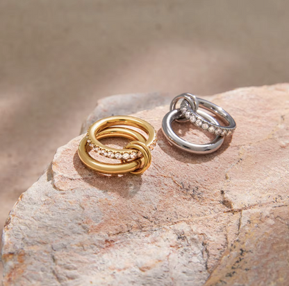 Silver Chunky Link Ring