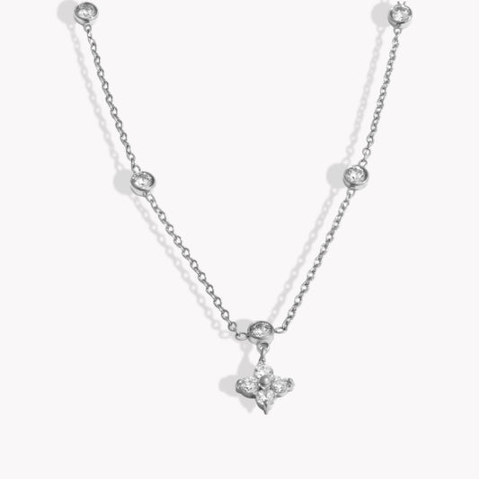 Silver Floret Necklace