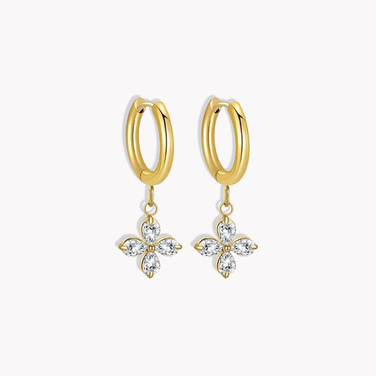 Petal Hooped Earrings