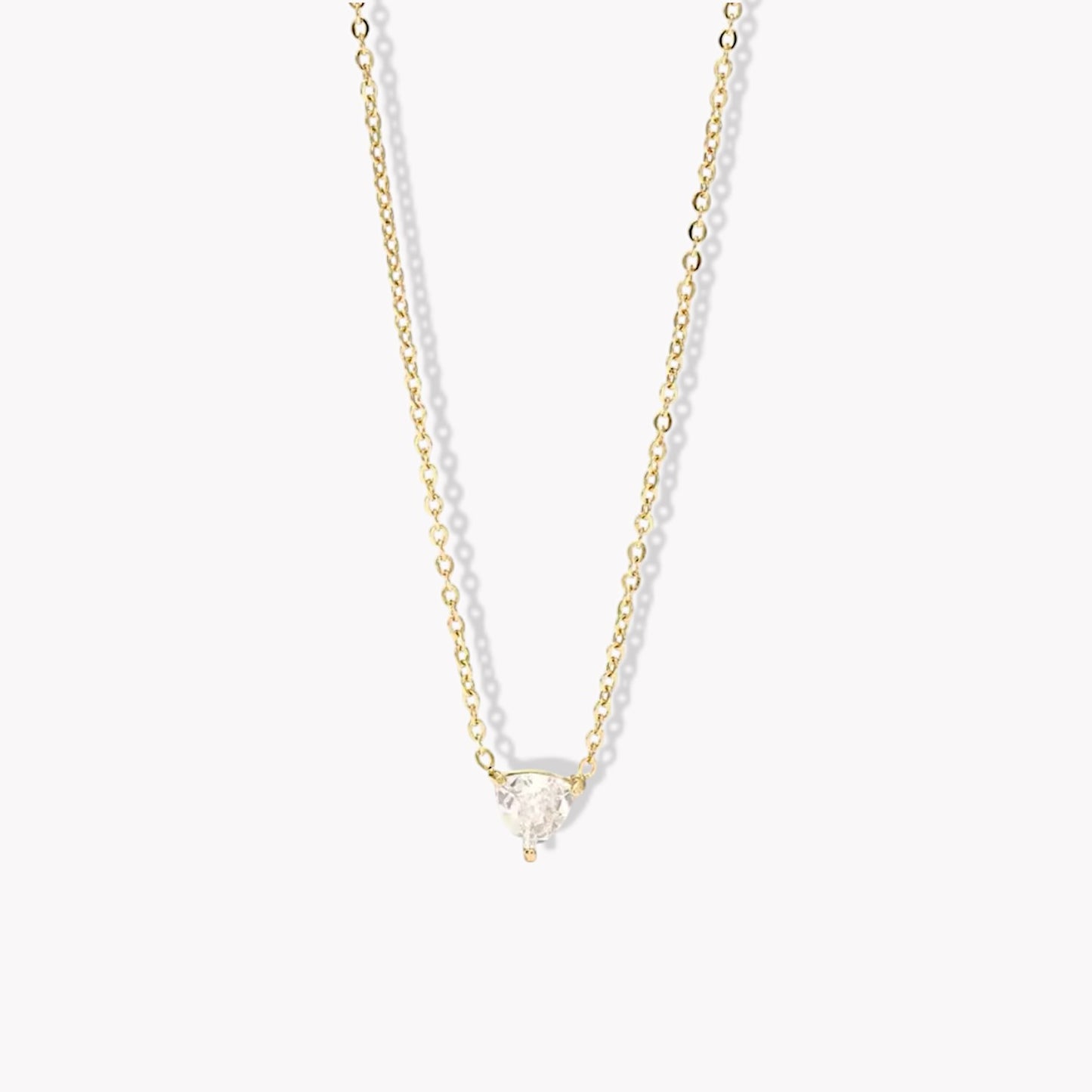 Clear Triangle Necklace
