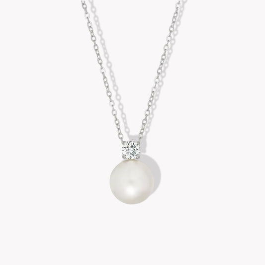 Silver Amia Pearl Necklace