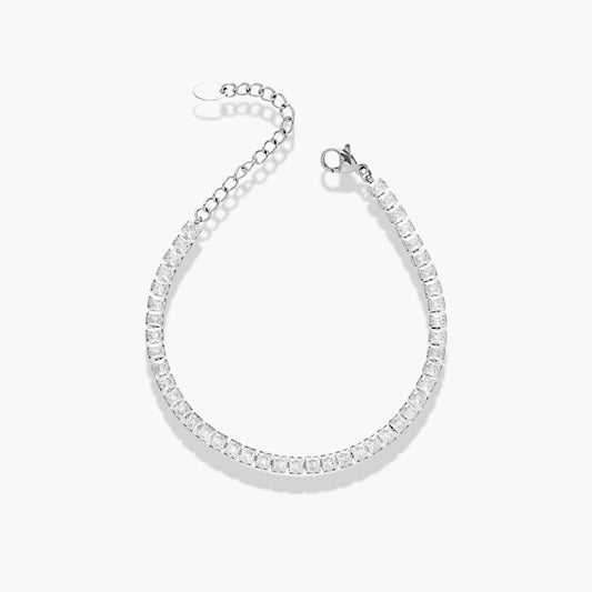 Silver Leah Tennis Bracelet