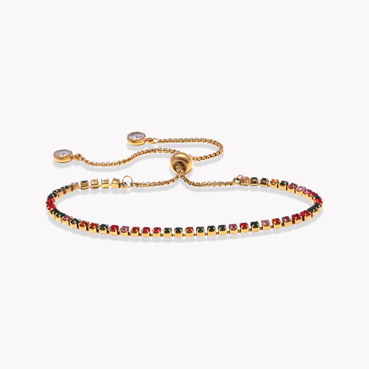 Rainbow Tennis Bracelet