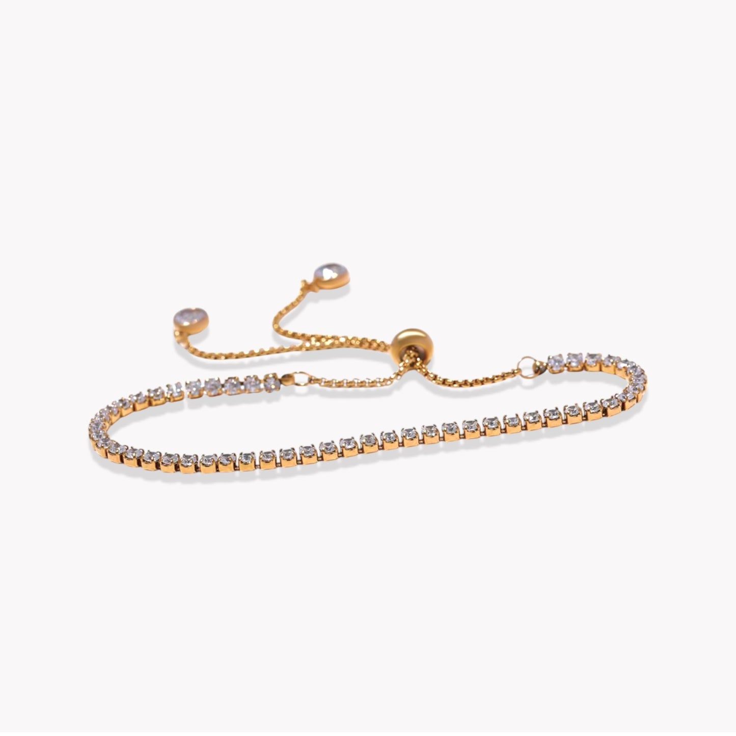 Slim Adjustable Tennis Bracelet
