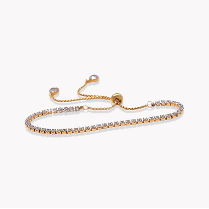 Slim Adjustable Tennis Bracelet