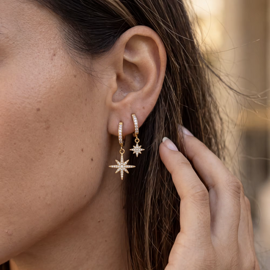 Twinkle Hooped Earrings