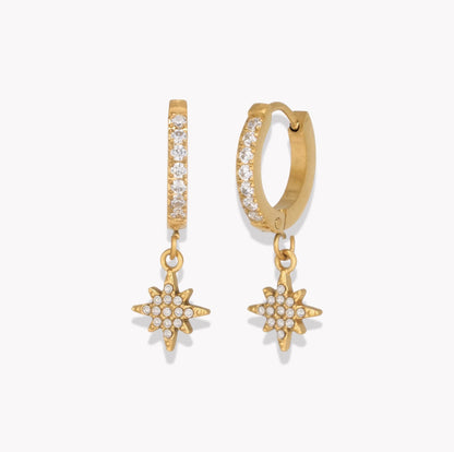 Twinkle Hooped Earrings