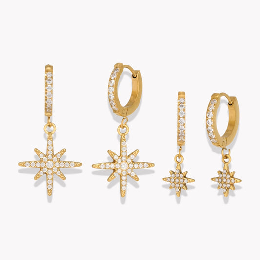 Twinkle Hooped Earrings