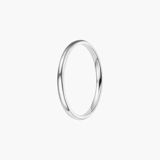Silver Classic Band Ring